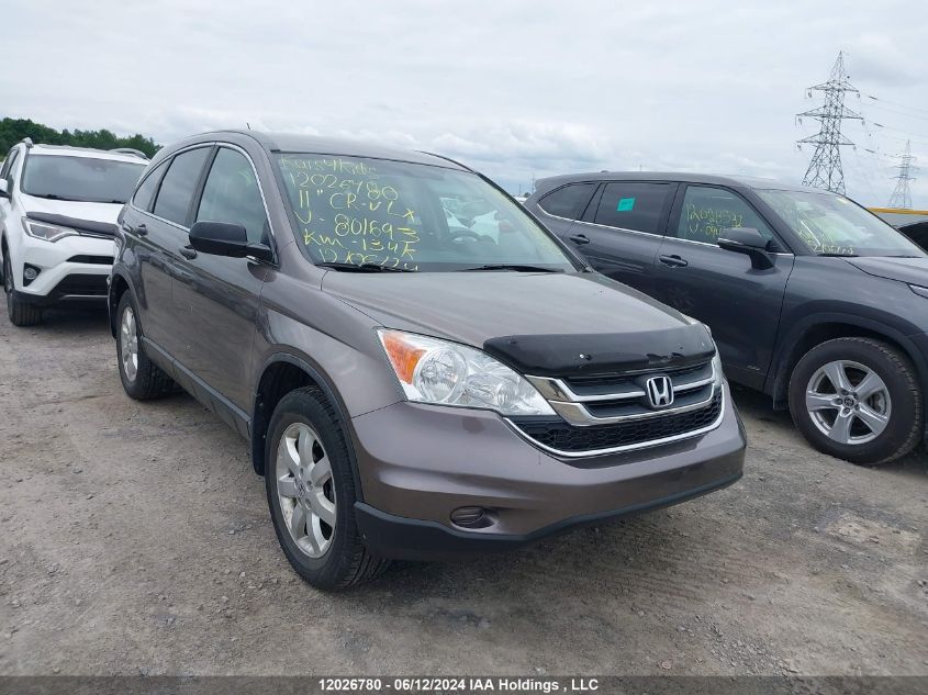 2011 Honda Cr-V Lx VIN: 5J6RE4H33BL801693 Lot: 12026780