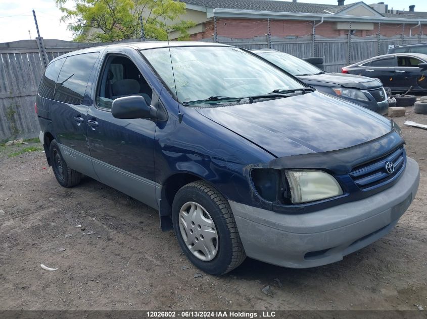 2002 Toyota Sienna Ce VIN: 4T3ZF19C02U488311 Lot: 12026802