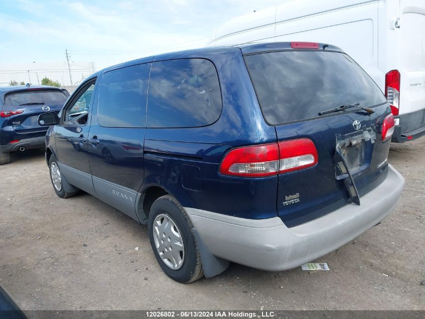 2002 Toyota Sienna Ce VIN: 4T3ZF19C02U488311 Lot: 12026802