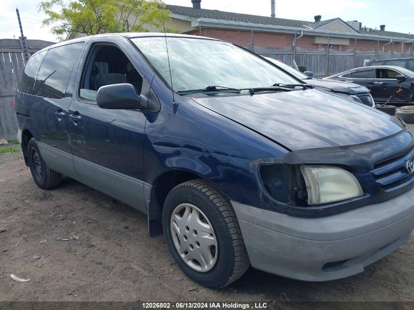 2002 Toyota Sienna Ce VIN: 4T3ZF19C02U488311 Lot: 12026802