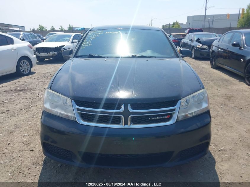 2013 Dodge Avenger VIN: 1C3CDZABXDN618610 Lot: 12026825