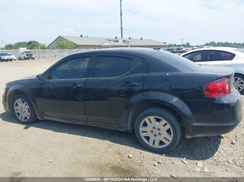 2013 Dodge Avenger VIN: 1C3CDZABXDN618610 Lot: 12026825