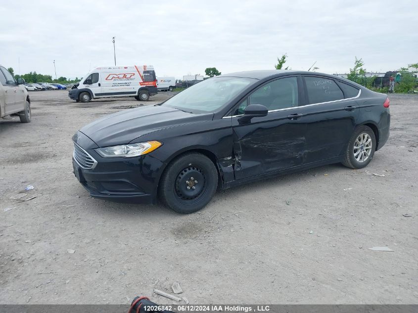 2017 Ford Fusion S VIN: 3FA6P0G77HR331314 Lot: 12026842