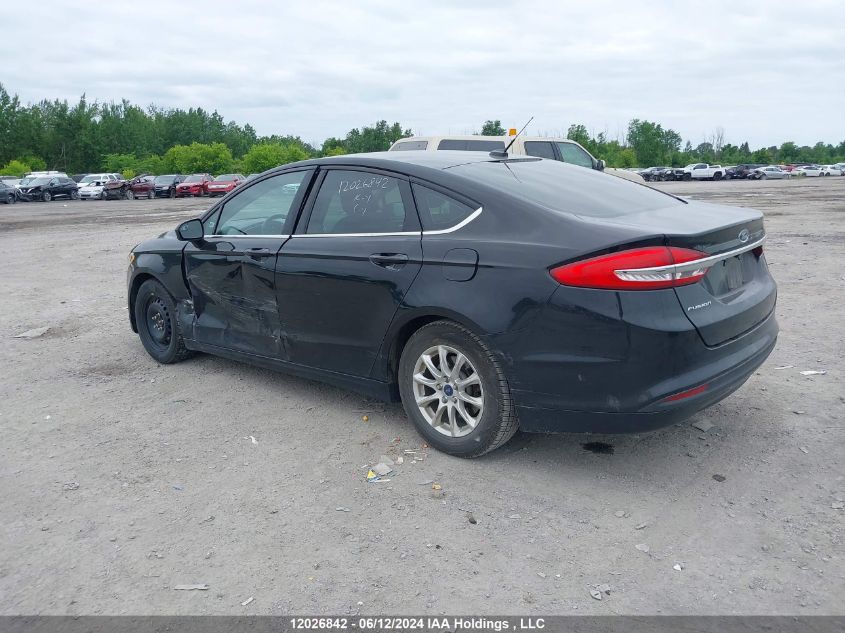 2017 Ford Fusion S VIN: 3FA6P0G77HR331314 Lot: 12026842