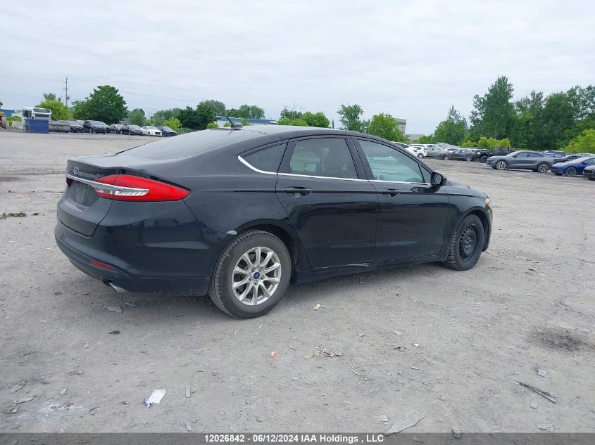 2017 Ford Fusion S VIN: 3FA6P0G77HR331314 Lot: 12026842