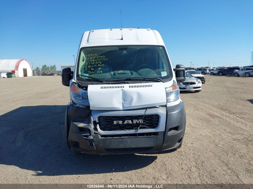 2019 Ram Promaster 2500 High Roof VIN: 3C6TRVDG9KE511554 Lot: 12026845