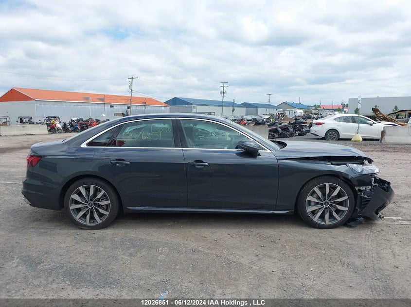 2024 Audi A4 Sedan VIN: WAUAAAF44RN011825 Lot: 12026851