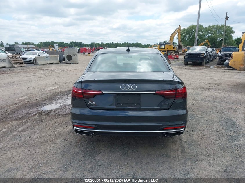 2024 Audi A4 Sedan VIN: WAUAAAF44RN011825 Lot: 12026851