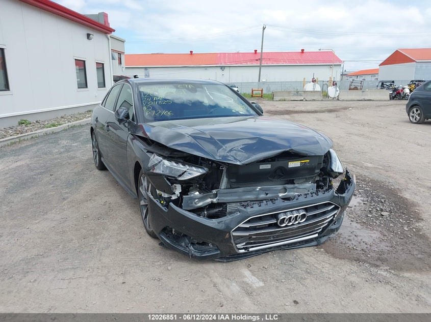 2024 Audi A4 Sedan VIN: WAUAAAF44RN011825 Lot: 12026851