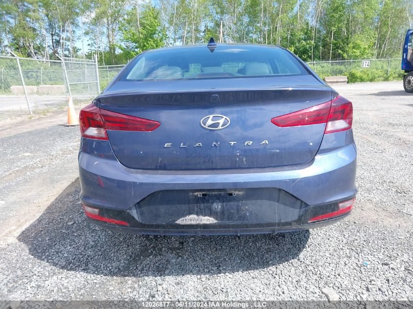 2019 Hyundai Elantra Sel/Value/Limited VIN: KMHD84LF9KU774496 Lot: 12026877