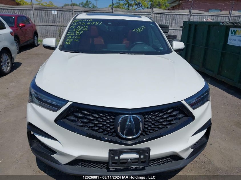 2019 Acura Rdx VIN: 5J8TC2H67KL808082 Lot: 12026881