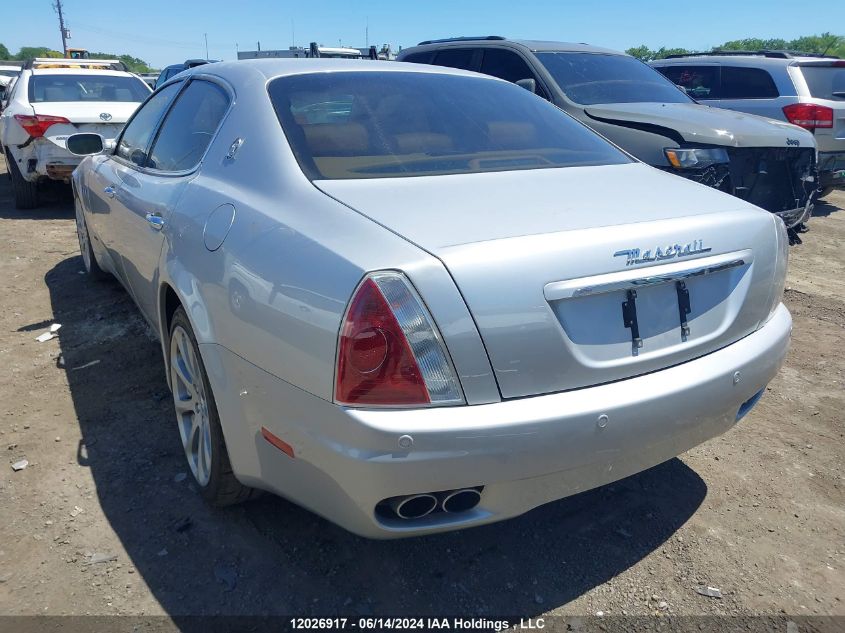 2008 Maserati Quattroporte VIN: ZAMFG39F180034311 Lot: 12026917