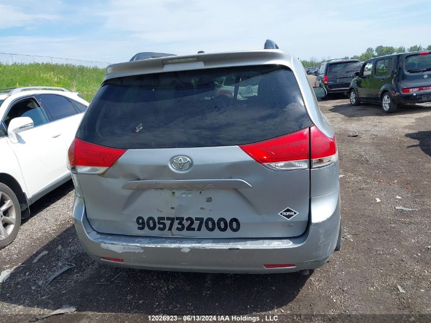 2014 Toyota Sienna VIN: 5TDZK3DC1ES473983 Lot: 12026923