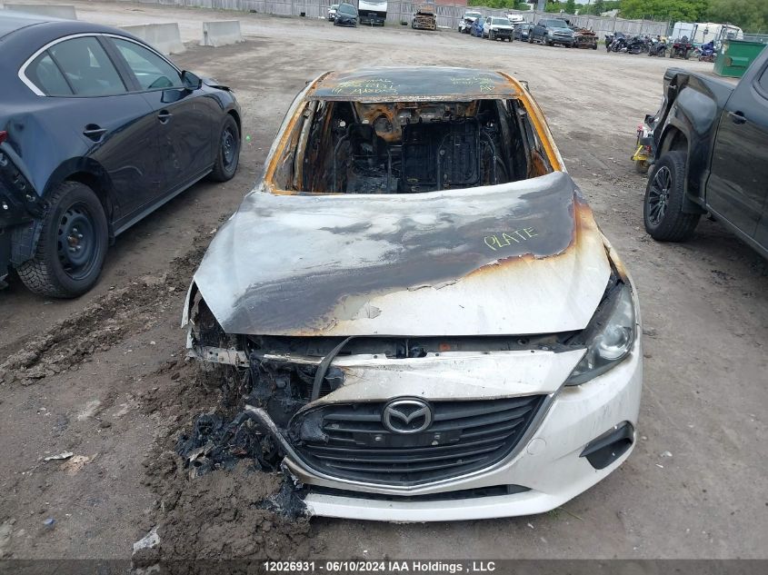 2014 Mazda Mazda3 VIN: JM1BM1L7XE1126069 Lot: 12026931