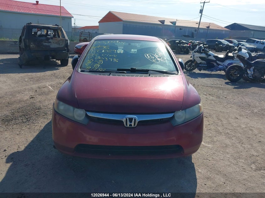 2008 Honda Civic Dx-G VIN: 2HGFA16428H003496 Lot: 12026944