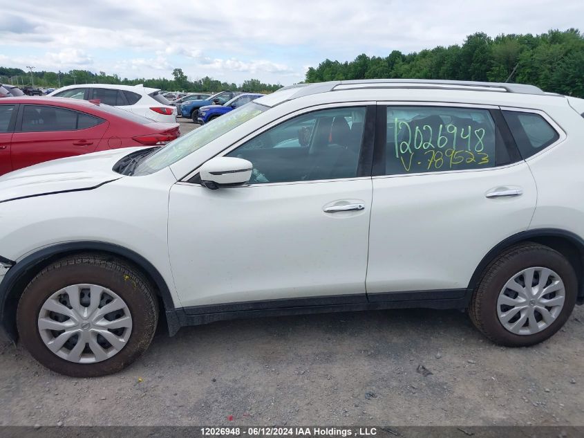 2016 Nissan Rogue VIN: 5N1AT2MV5GC789523 Lot: 12026948