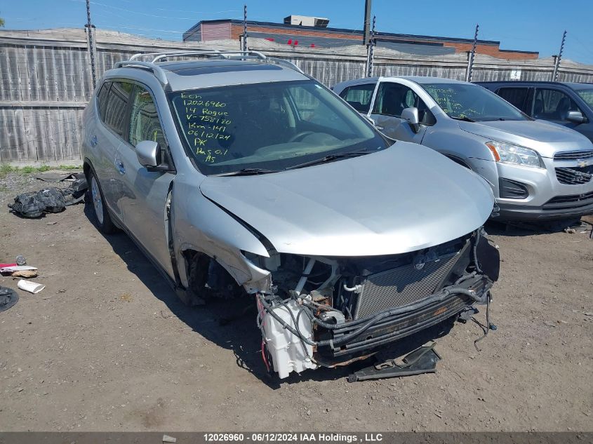 2014 Nissan Rogue VIN: 5N1AT2MV4EC758180 Lot: 12026960