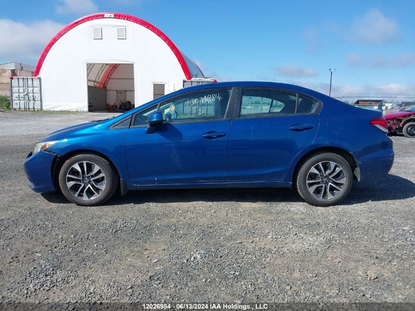 2013 Honda Civic Sdn VIN: 2HGFB2F5XDH030161 Lot: 12026984