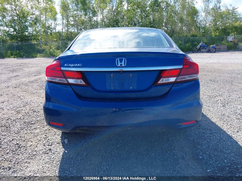 2013 Honda Civic Sdn VIN: 2HGFB2F5XDH030161 Lot: 12026984