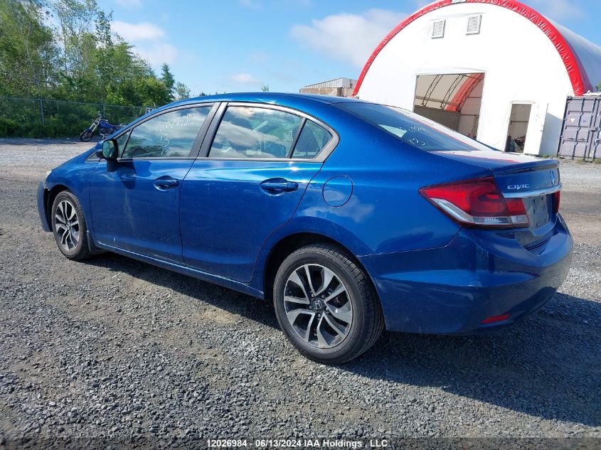 2013 Honda Civic Sdn VIN: 2HGFB2F5XDH030161 Lot: 12026984