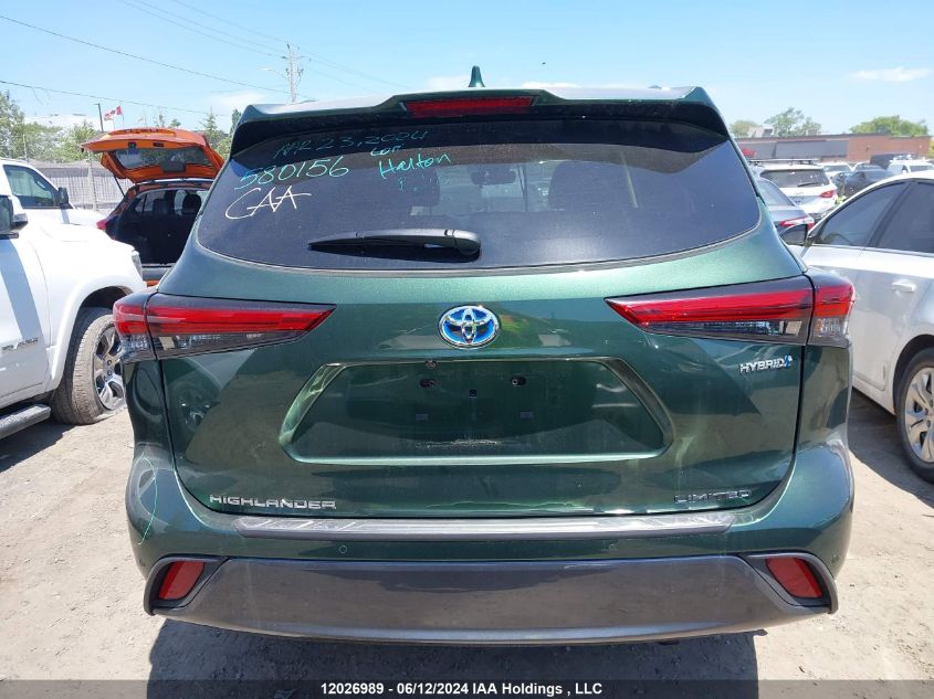 2023 Toyota Highlander Hybrid Limited VIN: 5TDXBRCH5PS580156 Lot: 12026989