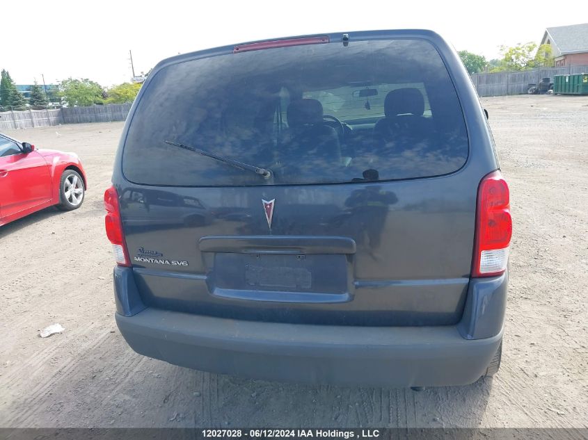 2009 Pontiac Montana Sv6 VIN: 1GMDU03179D100902 Lot: 12027028