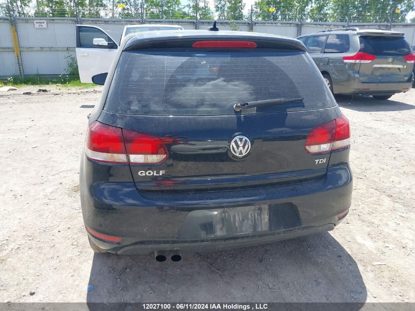 2013 Volkswagen Golf VIN: WVWNM7AJXDW108087 Lot: 12027100