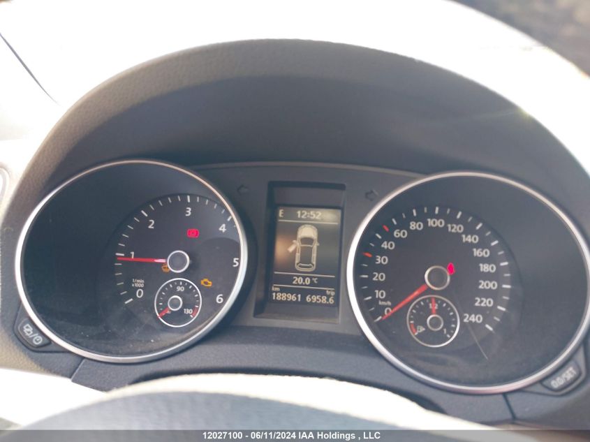 2013 Volkswagen Golf VIN: WVWNM7AJXDW108087 Lot: 12027100