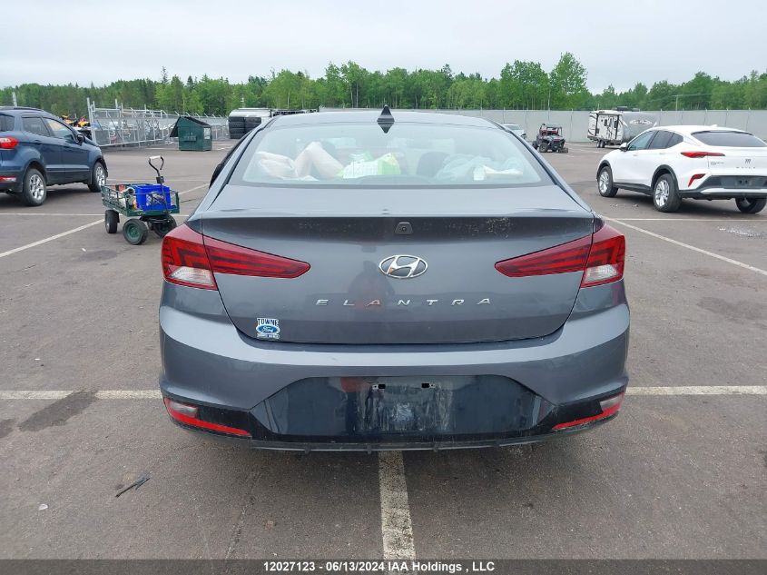 2019 Hyundai Elantra Preferred VIN: KMHD84LF6KU739673 Lot: 12027123