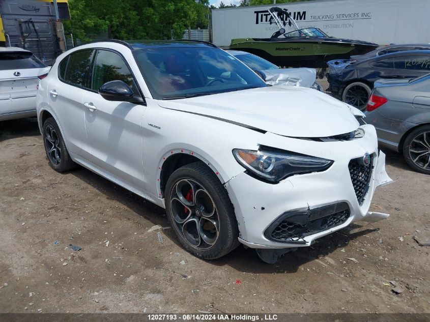 2022 Alfa Romeo Stelvio Ti Veloce Awd VIN: ZASPAKBN1N7D38285 Lot: 12027193