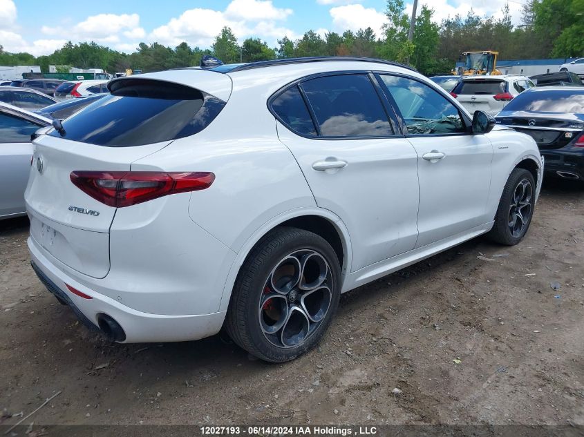 2022 Alfa Romeo Stelvio Ti Veloce Awd VIN: ZASPAKBN1N7D38285 Lot: 12027193