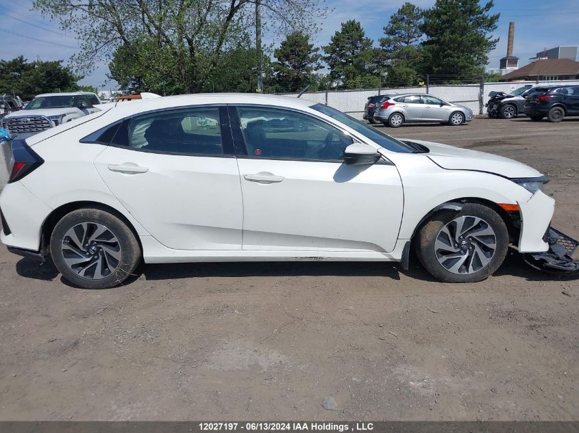 2019 Honda Civic Hatchback VIN: SHHFK7H36KU300771 Lot: 12027197