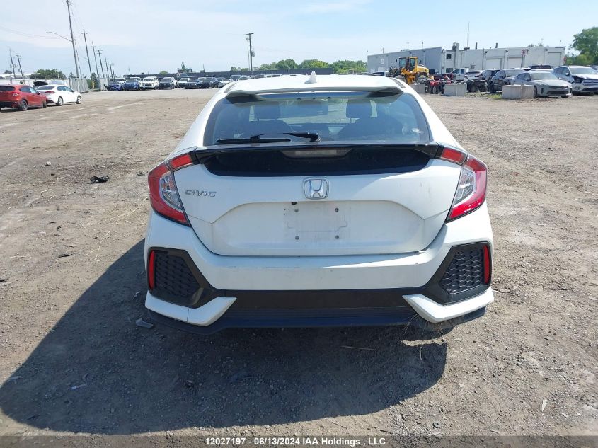 2019 Honda Civic Hatchback VIN: SHHFK7H36KU300771 Lot: 12027197