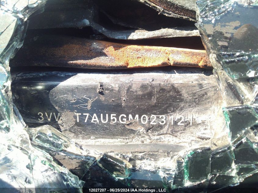 2016 Volkswagen Golf Gti VIN: 3VW4T7AU5GM023121 Lot: 12027207