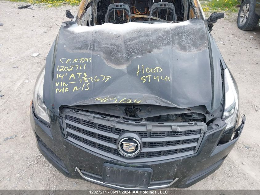 2014 Cadillac Ats VIN: 1G6AH5RX2E0187679 Lot: 12027211