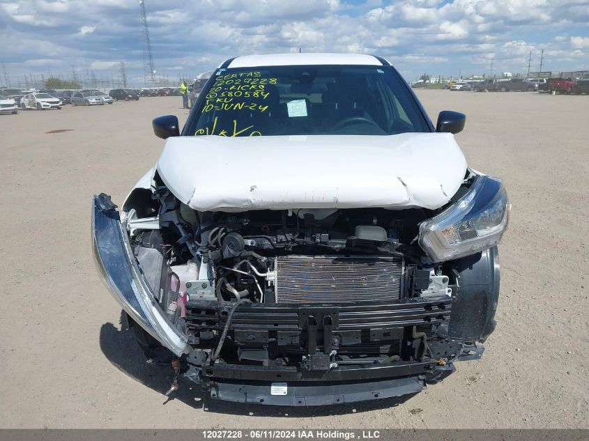 2020 Nissan Kicks VIN: 3N1CP5BV0LL580584 Lot: 12027228