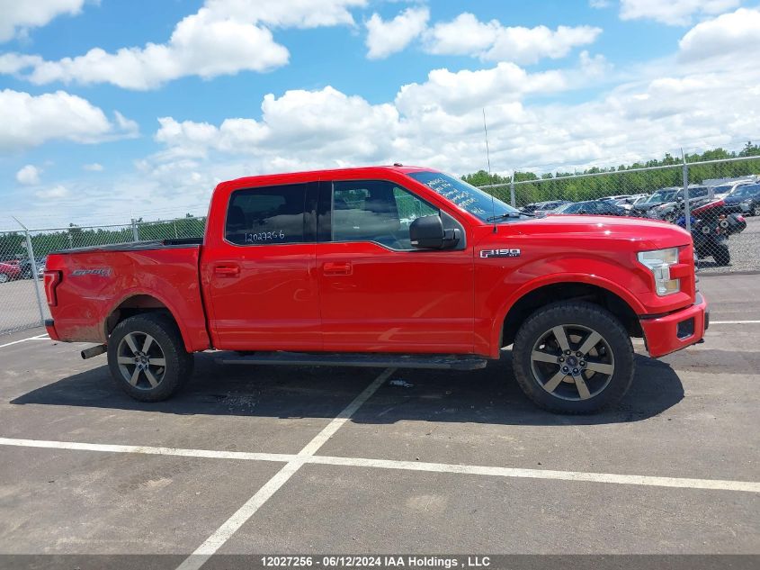 2016 Ford F150 Supercrew VIN: 1FTEW1EF5GFA25586 Lot: 12027256