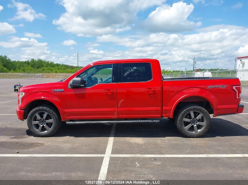 2016 Ford F150 Supercrew VIN: 1FTEW1EF5GFA25586 Lot: 12027256