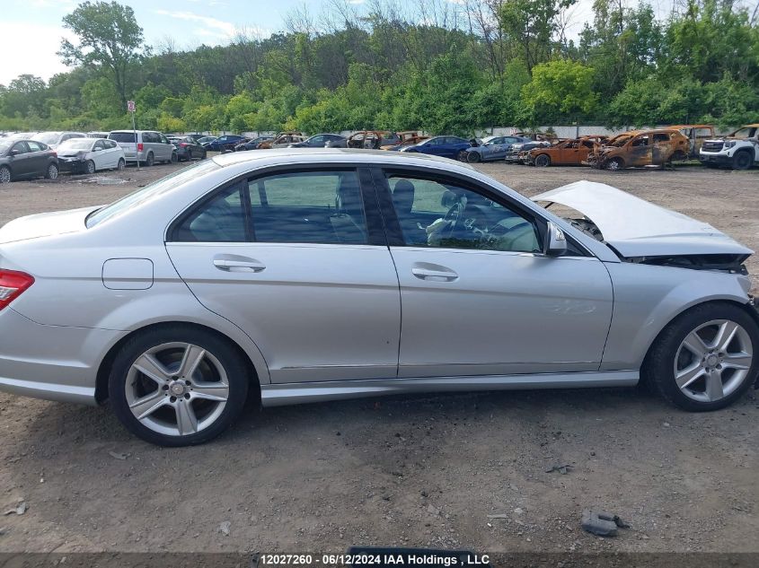 2009 Mercedes-Benz C-Class VIN: WDDGF54X19F332143 Lot: 12027260