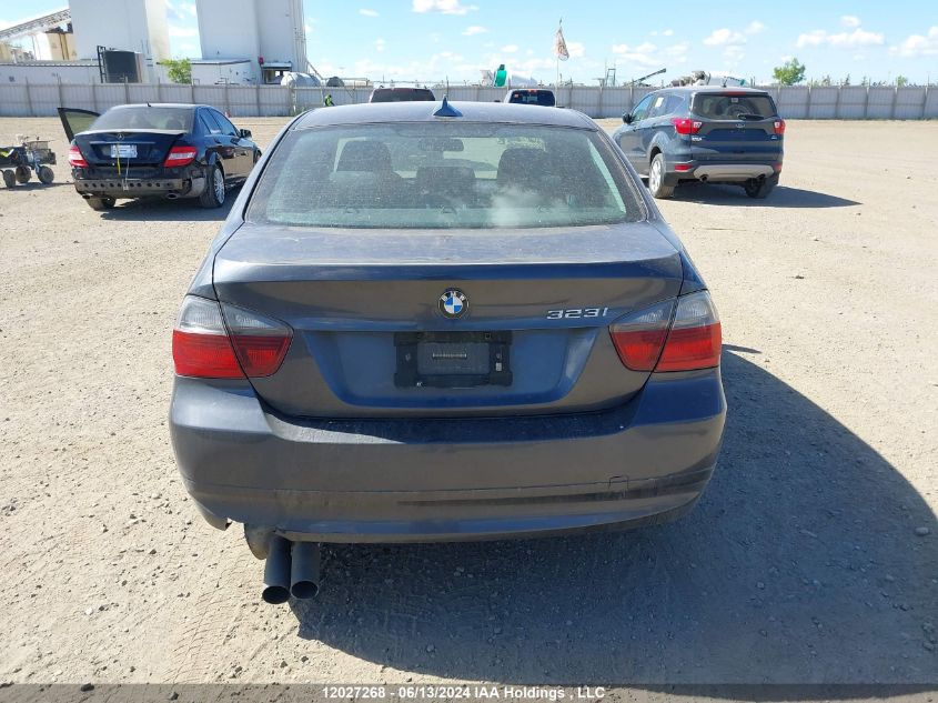 2007 BMW 3 Series VIN: WBAVH13507KR82331 Lot: 12027268