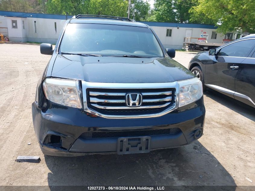 2012 Honda Pilot Lx VIN: 5FNYF4H21CB503895 Lot: 12027273
