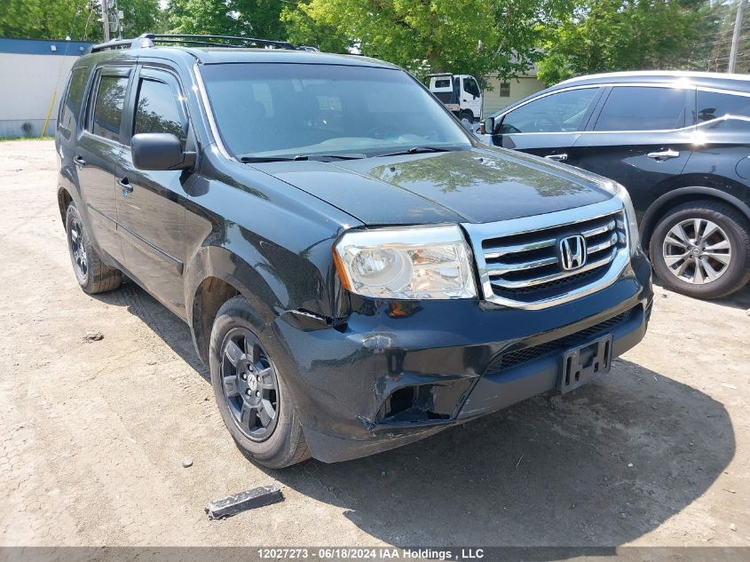 2012 Honda Pilot Lx VIN: 5FNYF4H21CB503895 Lot: 12027273