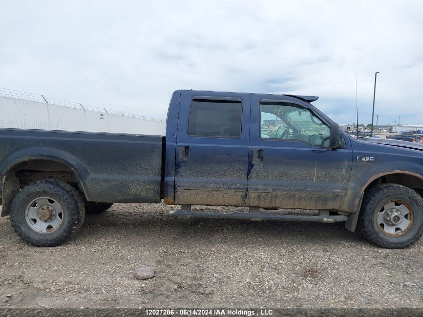 2001 Ford Super Duty F-350 Srw VIN: 1FTSW31F21ED31601 Lot: 12027286