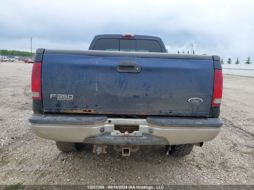 2001 Ford Super Duty F-350 Srw VIN: 1FTSW31F21ED31601 Lot: 12027286