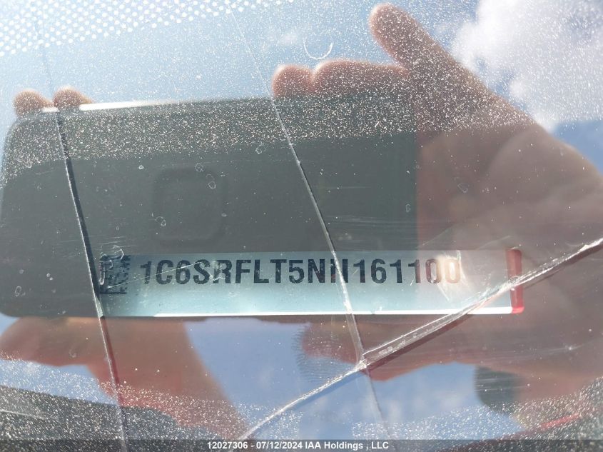 2022 Ram 1500 Rebel VIN: 1C6SRFLT5NN161100 Lot: 12027306