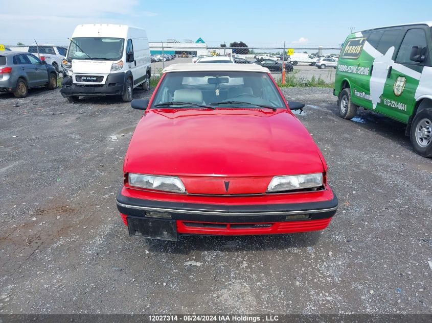 1991 Pontiac Sunbird Le VIN: 1G2JB31TXM7630294 Lot: 12027314