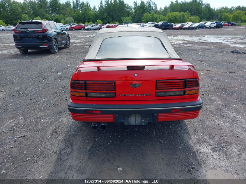 1991 Pontiac Sunbird Le VIN: 1G2JB31TXM7630294 Lot: 12027314