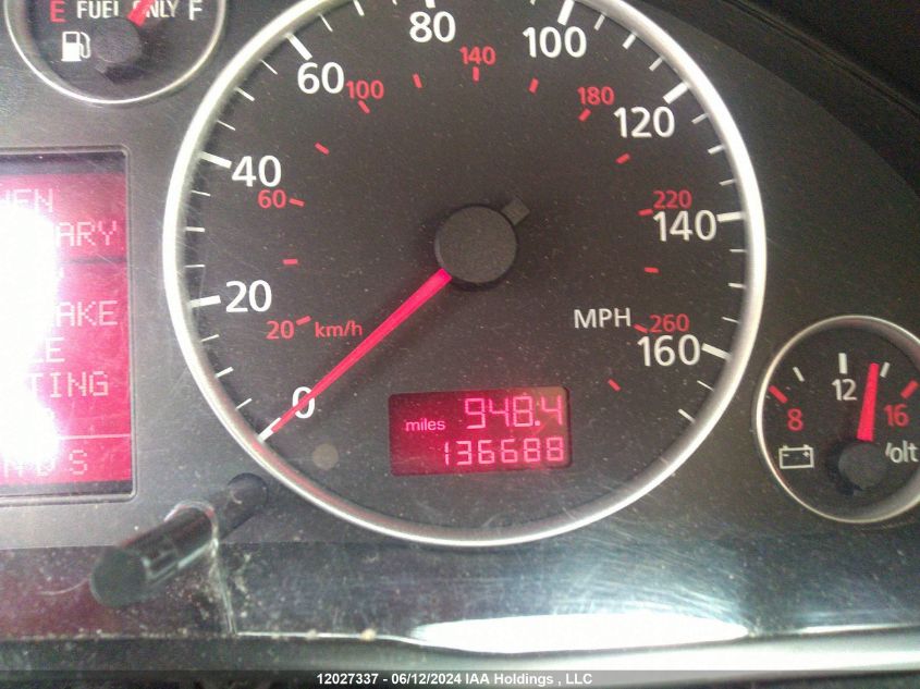 2004 Audi A6 VIN: WAUCD64B54N081907 Lot: 12027337