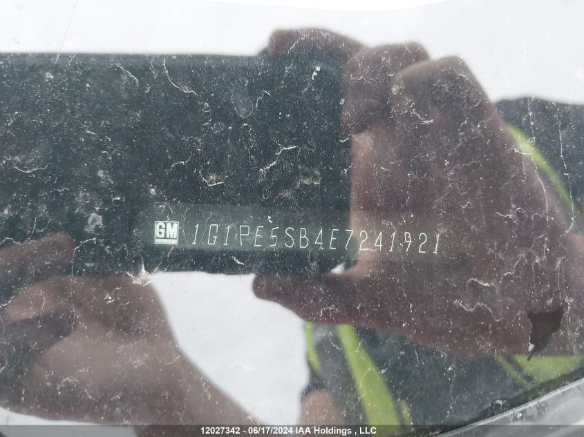 2014 Chevrolet Cruze VIN: 1G1PE5SB4E7241921 Lot: 12027342