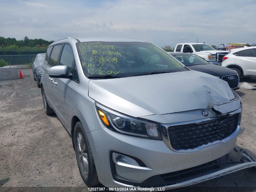 2020 Kia Sedona Lx VIN: KNDMB5C19L6658608 Lot: 12027387